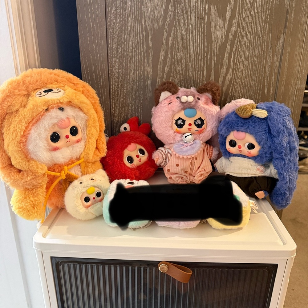 Baby Three Bundle of 5 plush pendants